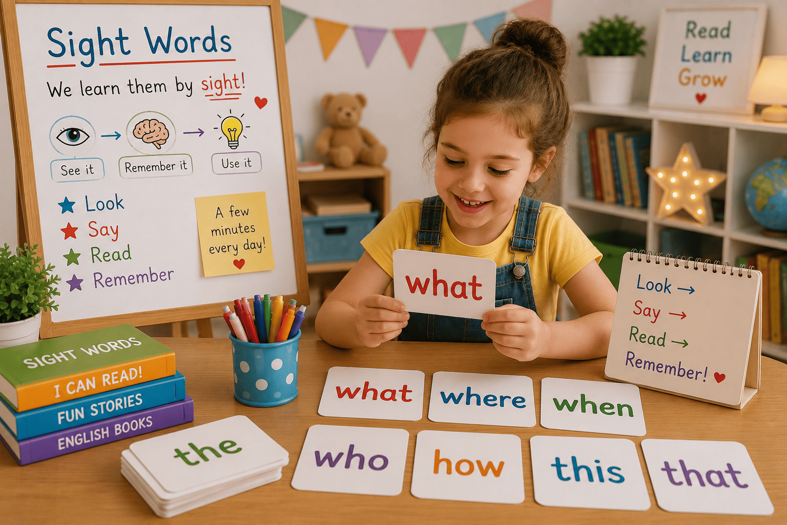 Sight words: визуально запоминаем частотные английские слова