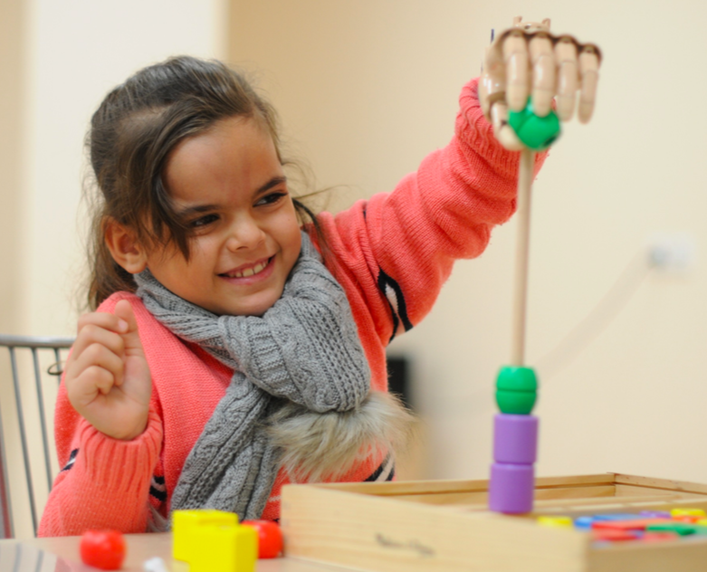 Preparation of children aged two to five for prosthetics