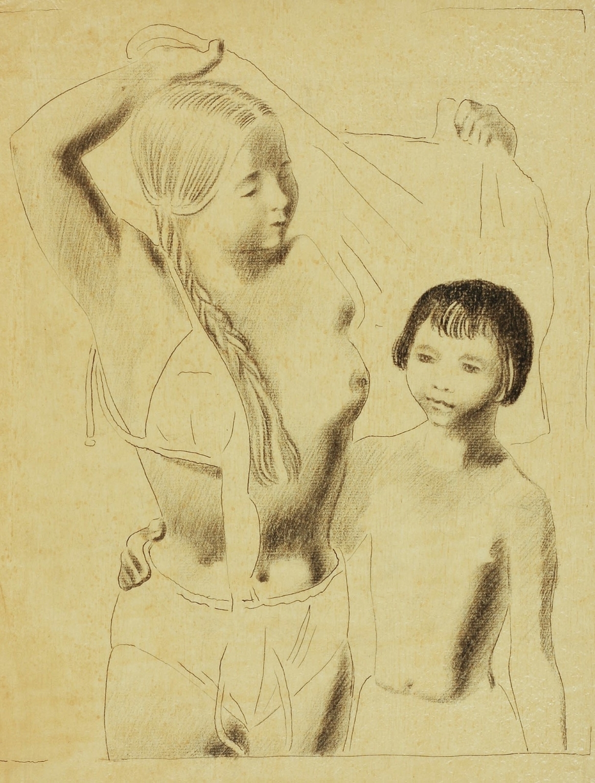 Две девочки. 1934–1935