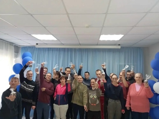 Поздравление с Светлой Пасхой в ОГБУ «Елецкий психоневрологический интернат» (учреждение для людей старше 18 лет).