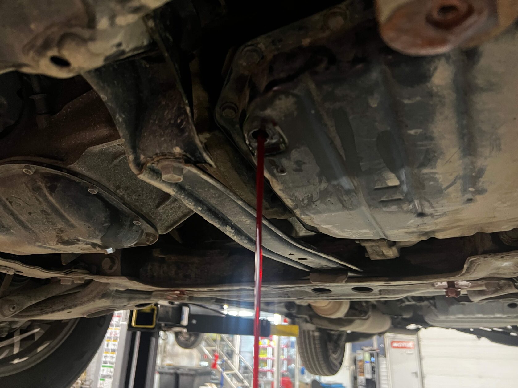 Выставление уровня масла при 35-45 градусах