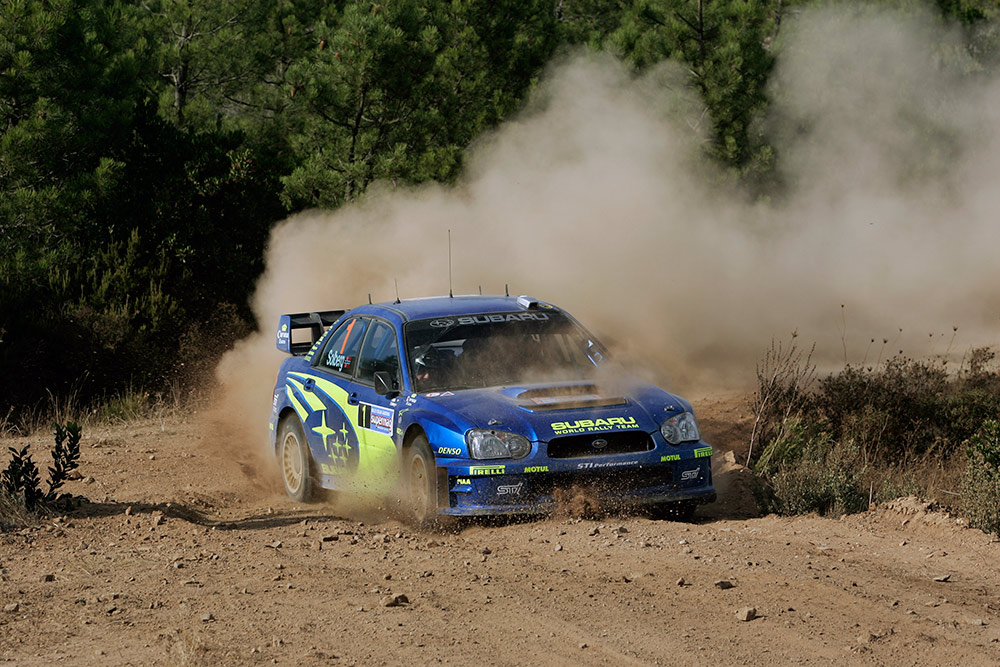 Петтер Сольберг и Фил Миллз, Subaru Impreza S10 WRC '04 (MT53 SRT), ралли Сардиния 2004