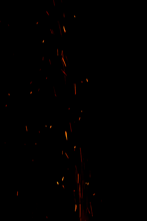 Искры. Эффекты для анимации. Анимированный огонь. Частицы огня на черном фоне. Блестящая темнота