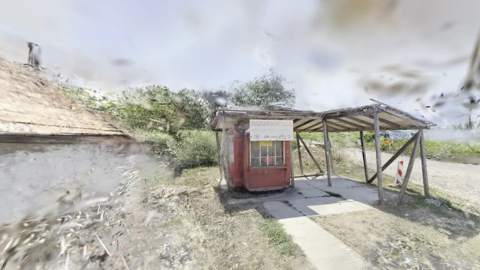 The real border location in day conditions