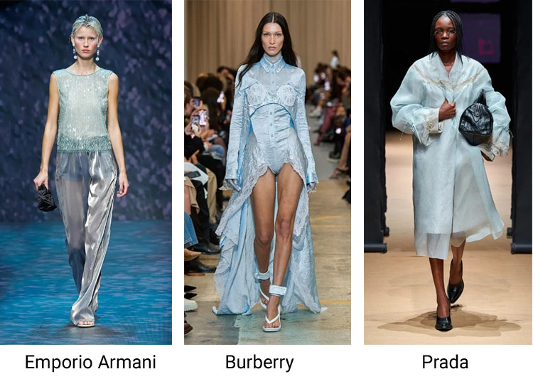 Редакторите на модното списание Vogue отличиха нежни сини нюанси като модерни за пролетта и лятото на 2023