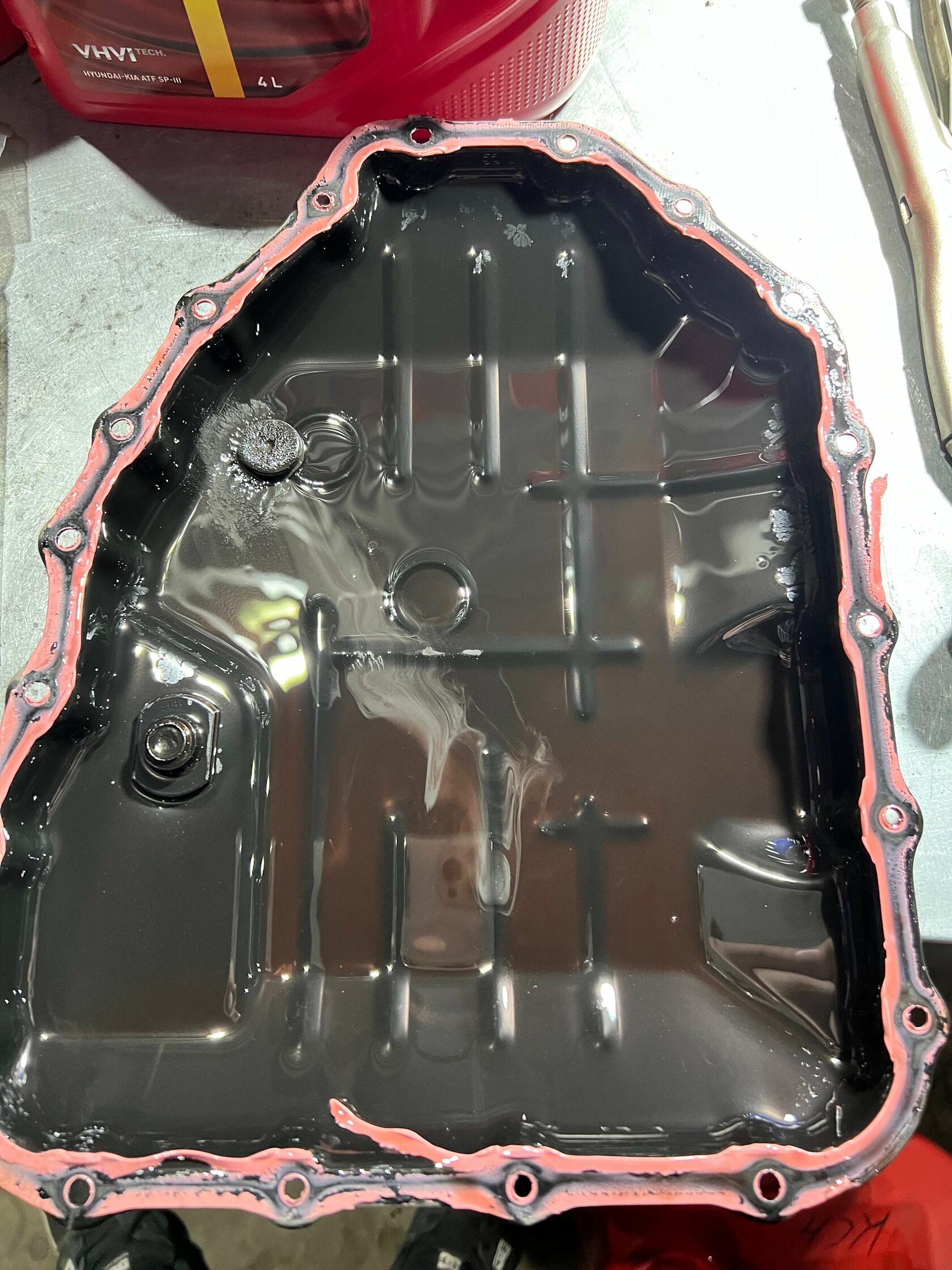 Грязный поддон АКПП