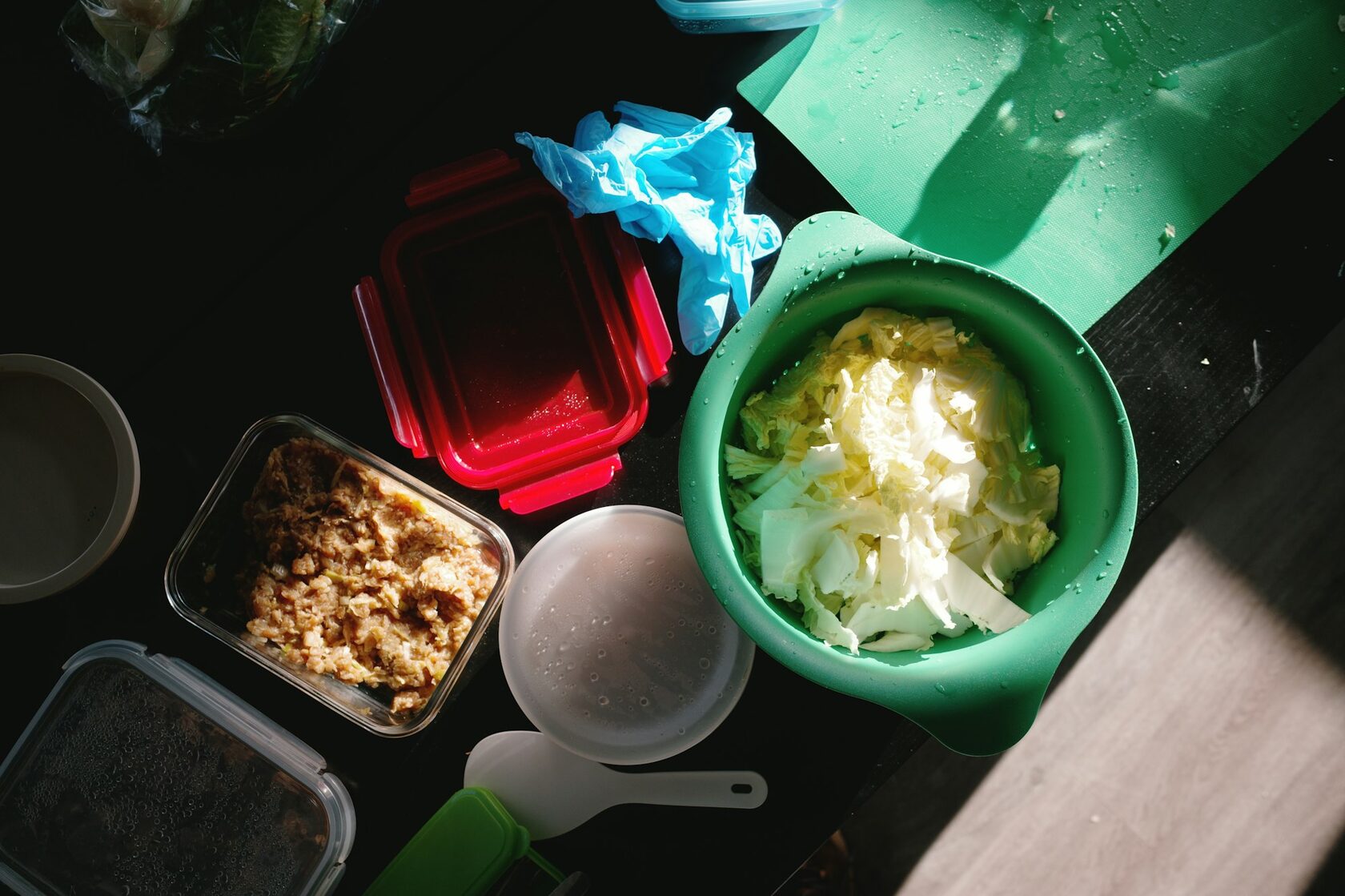 Prepared meals packed at home