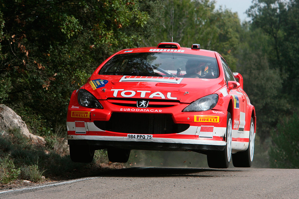 Маркус Гронхольм и Тимо Раутиайнен, Peugeot 307 WRC (984 PPQ 75), ралли Каталония 2005/Фото: Marlboro Peugeot Total
