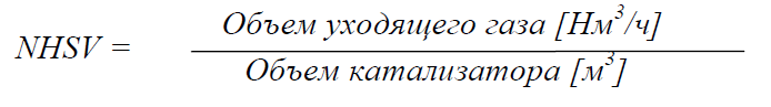 График изменения потенциальной энергии при реакции каталитического окисления ЛОС