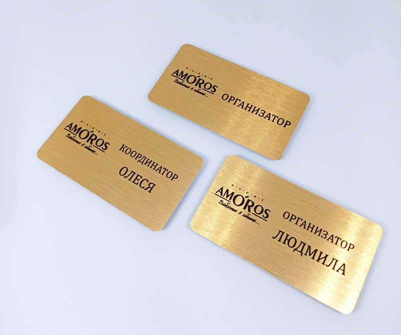 Magnetic name badges