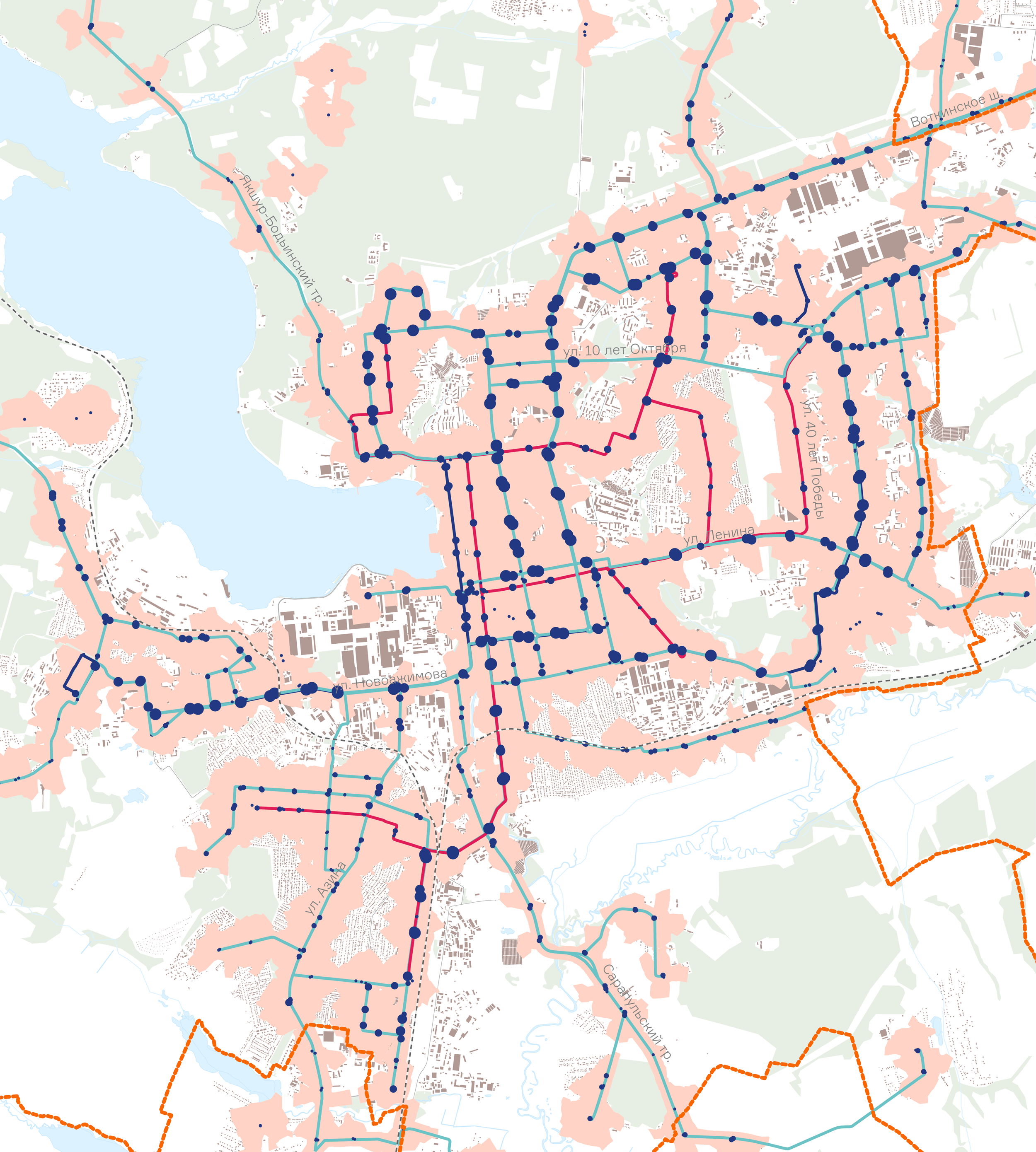 Карта ижевска 3д - 90 фото