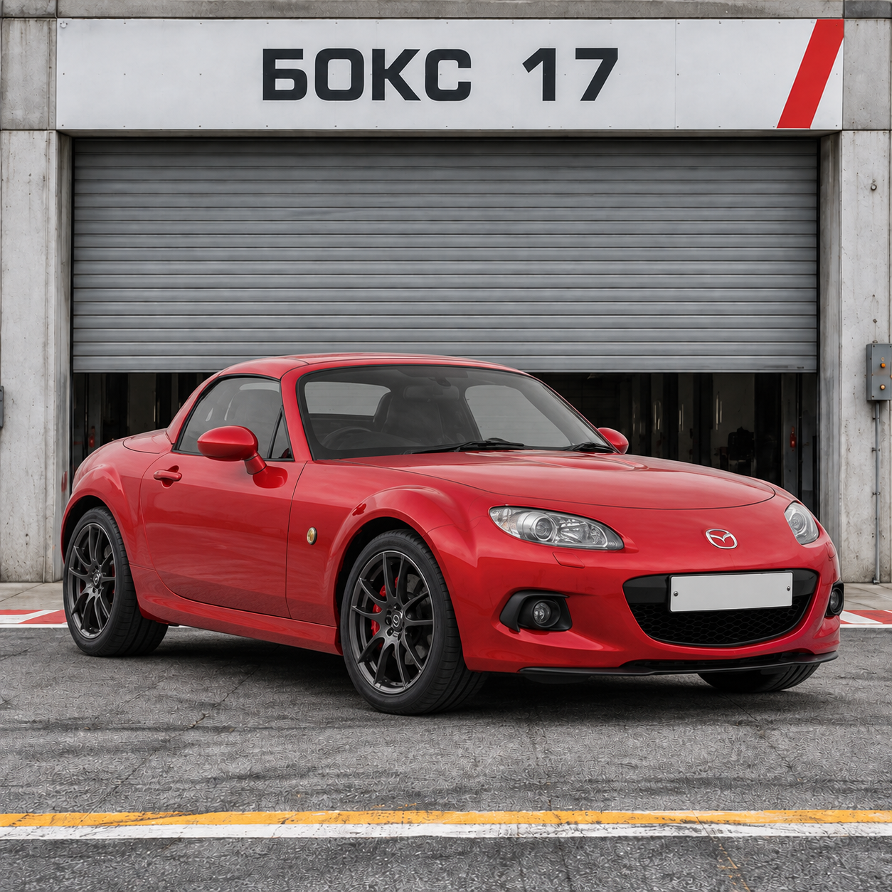 Mazda MX-5 у пит-бокса