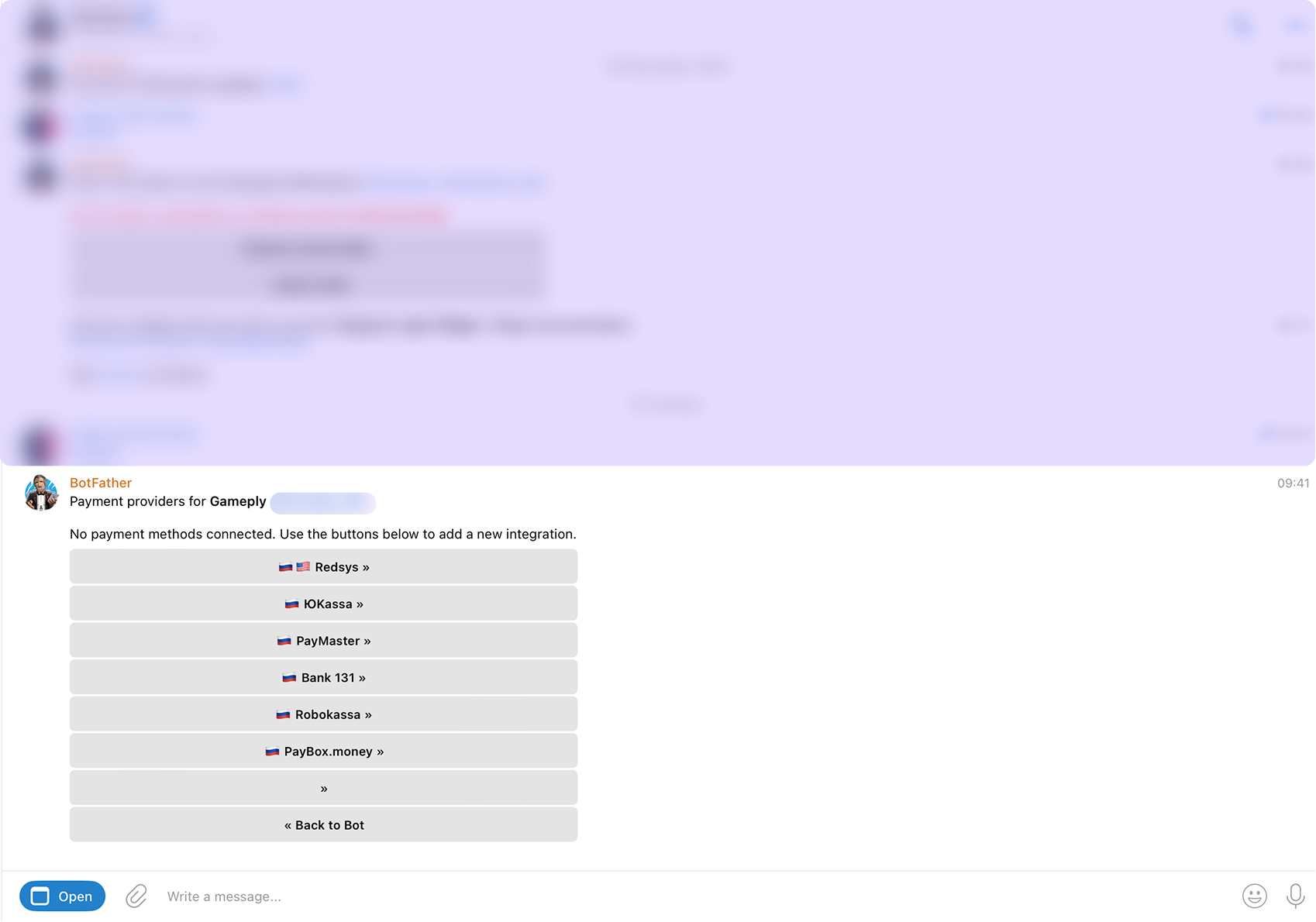 Подключение платёжного провайдера ЮКасса через BotFather для приёма оплаты в Телеграм-канале по заявкам