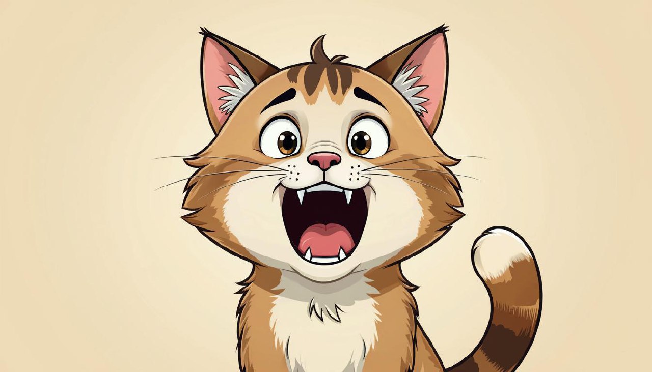 Кошка шипит