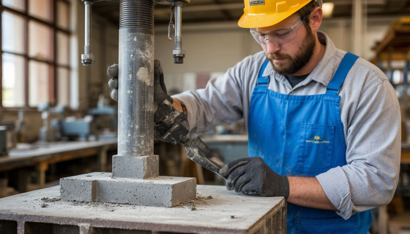 Лаборатория проверки прочности бетона