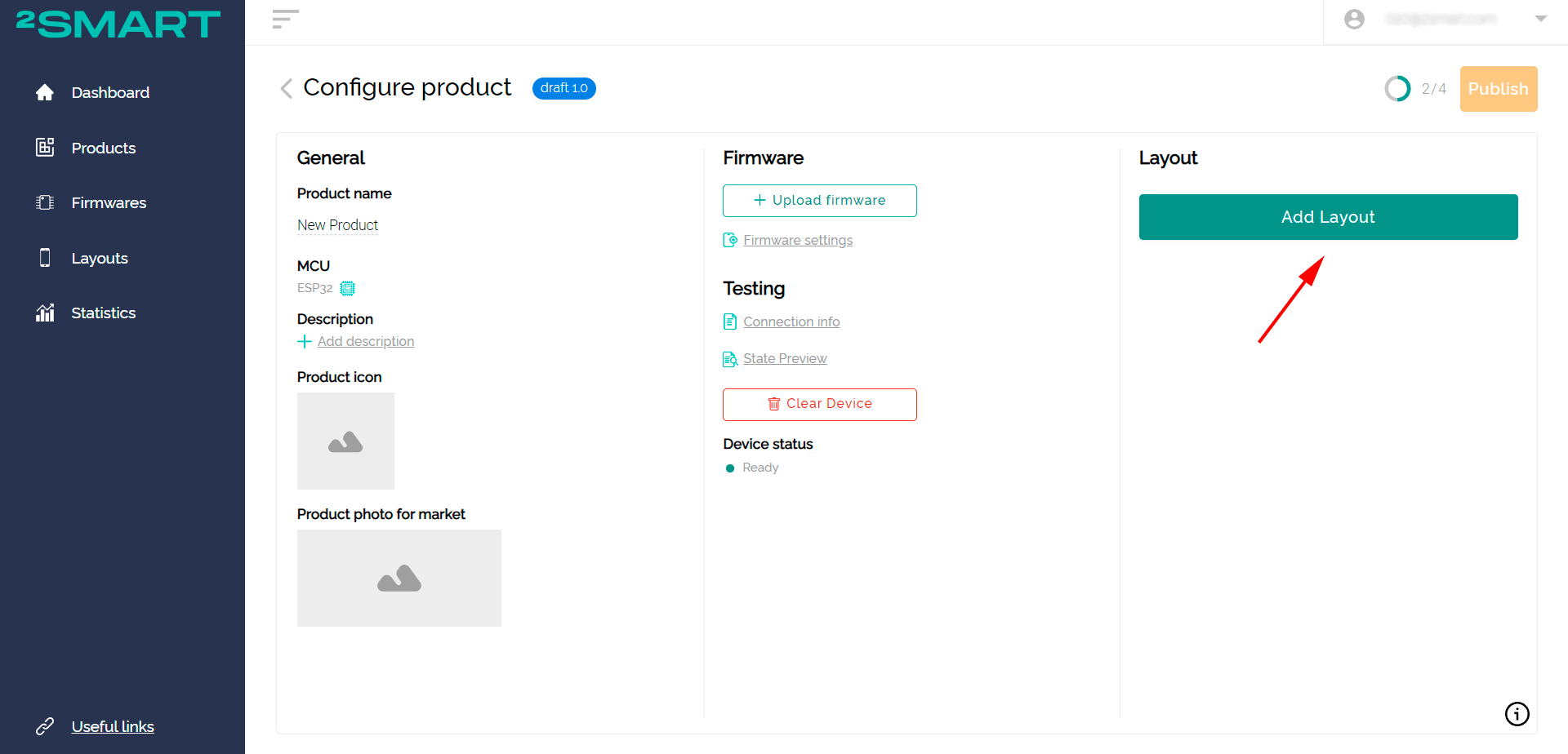 Link to create a mobile application interface