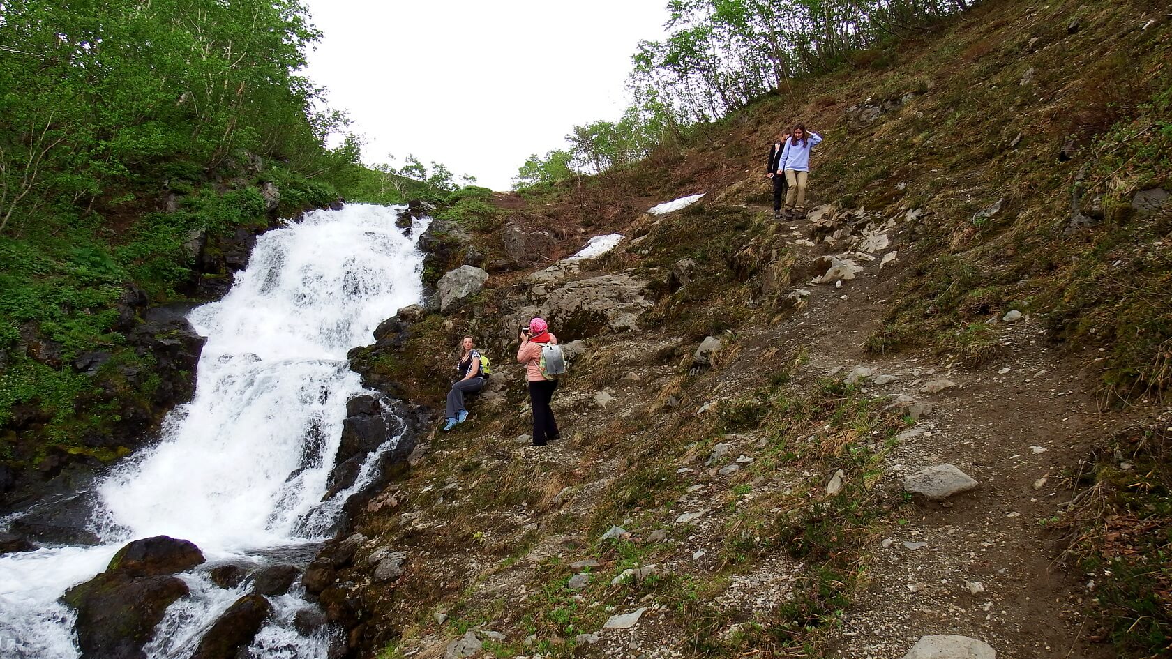 Водопады горного массива Вачкажец
