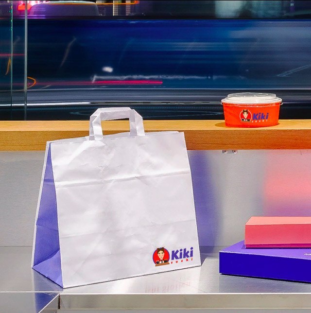 Kiki Sushi food order packed and ready for delivery