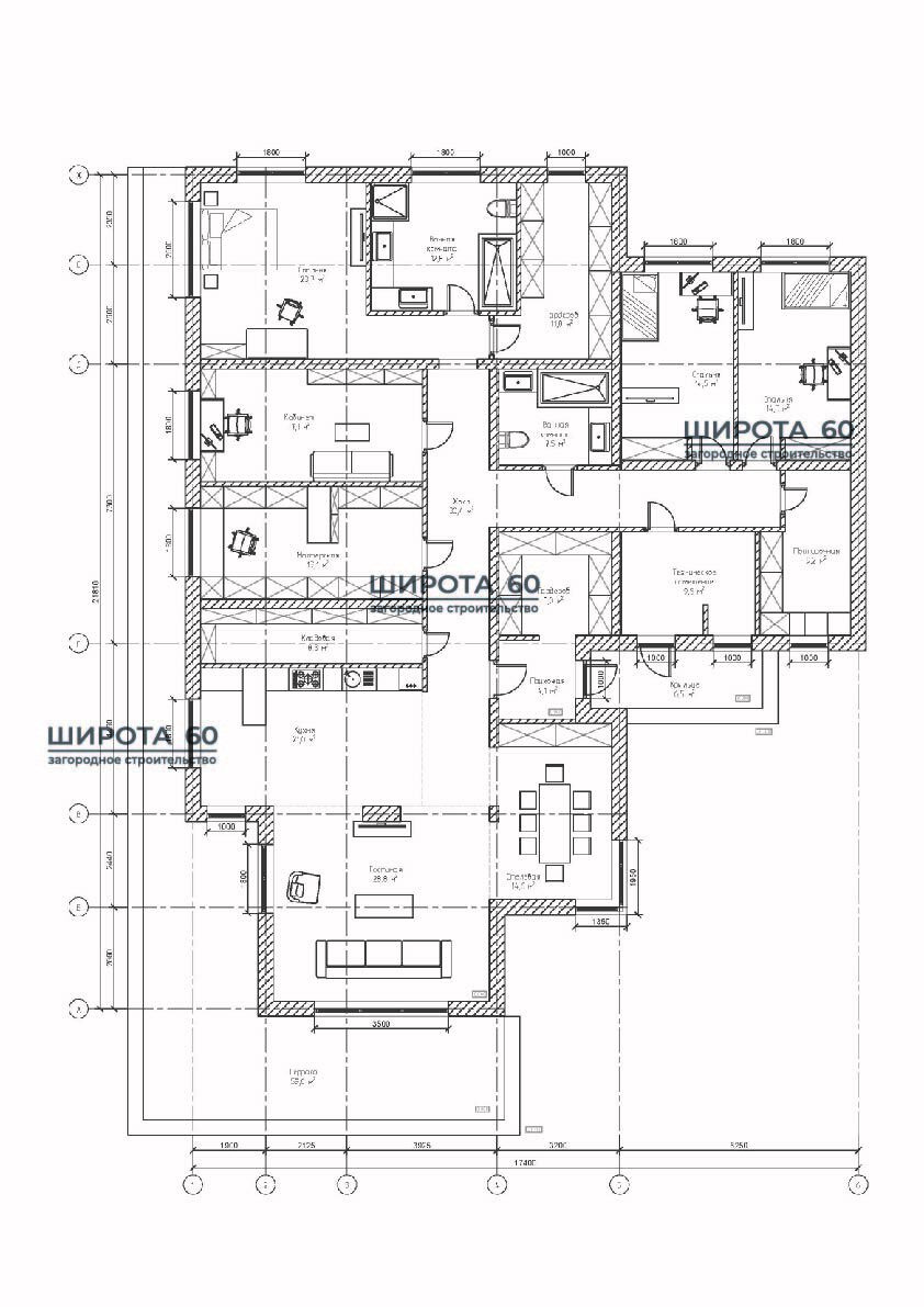 Планировка первого этажа