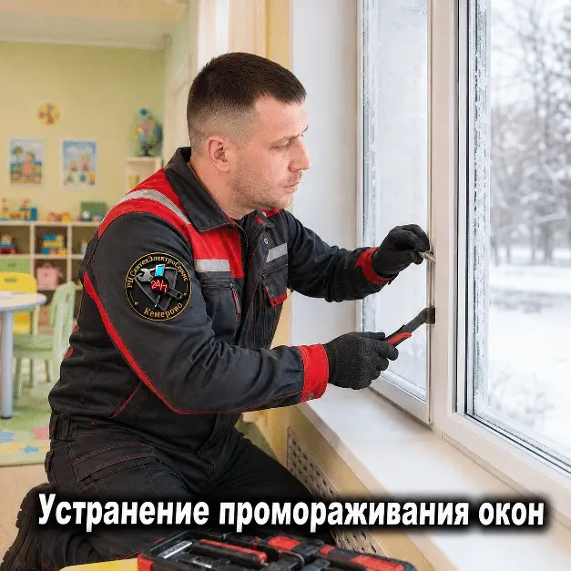 устранение промораживания окон, утепление окна