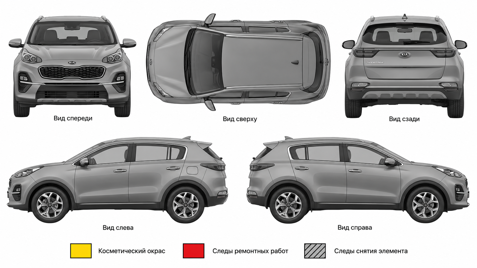 Карта ЛКП Kia Sportage