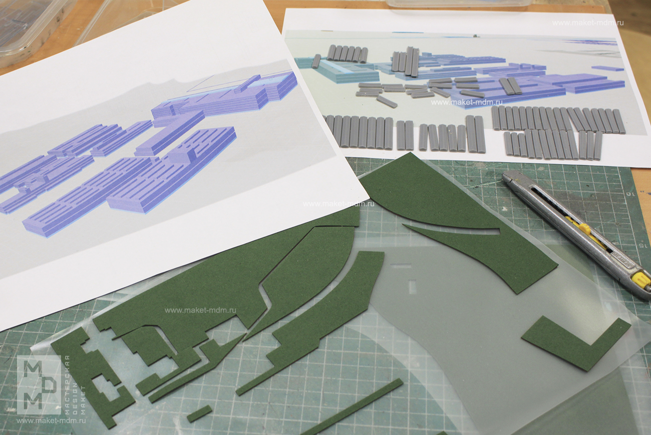 макет завода в подарок 