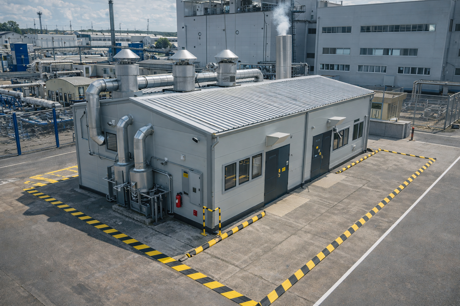 Здание компрессорной станции на промышленном предприятии — нормы размещения и санитарные зоны