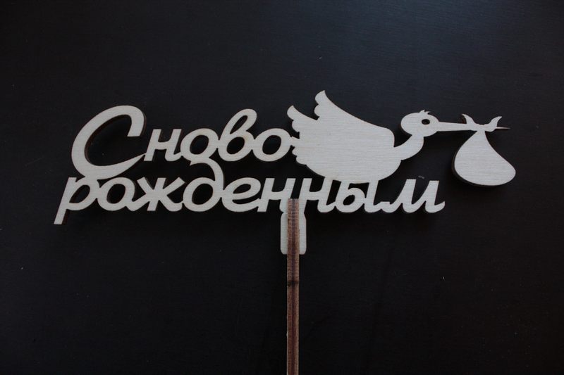 С Новорожденным из фанеры