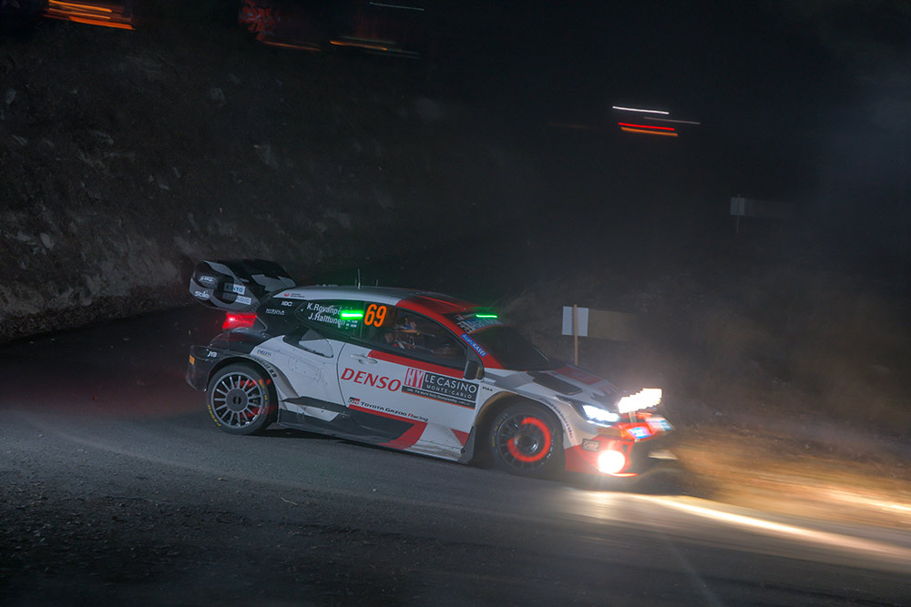 Калле Рованпера и Йонне Халттунен, Toyota GR Yaris Rally1, ралли Монте-Карло 2023