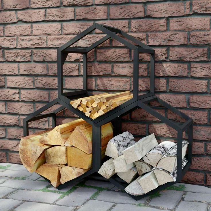 Дровник для уличной кухни