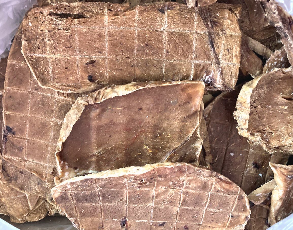 Сушёное говяжье вымя - натуральное лакомство для здоровья шерсти собаки