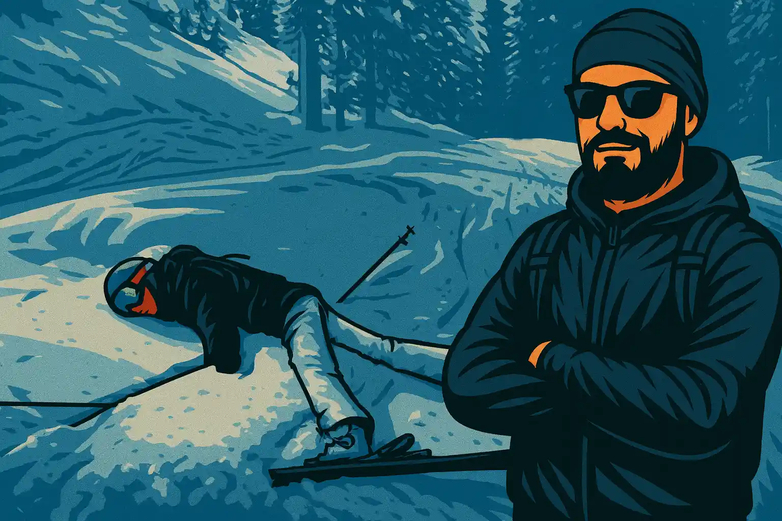 Как проходит первый урок по лыжам и сноуборду