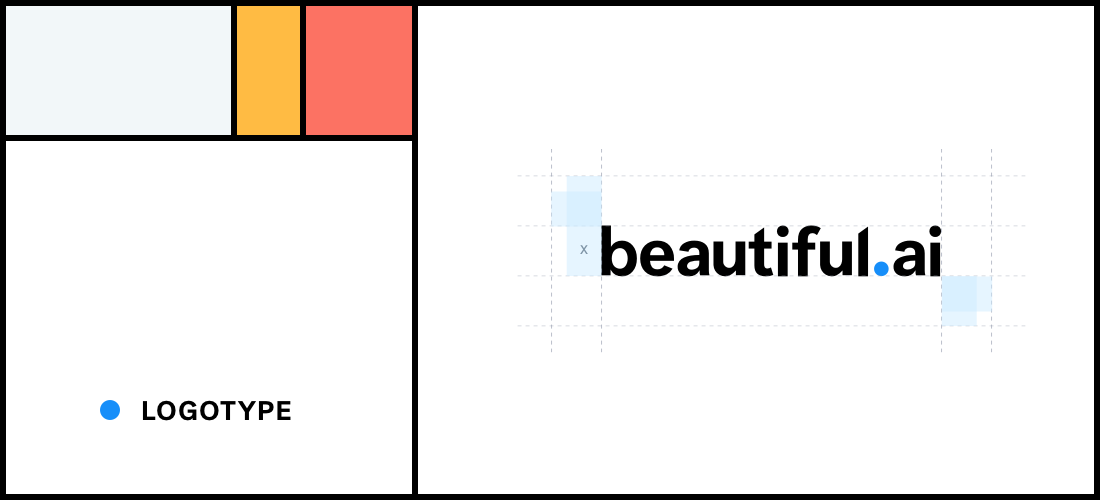Beautiful.ai logo в белом прямоугольнике