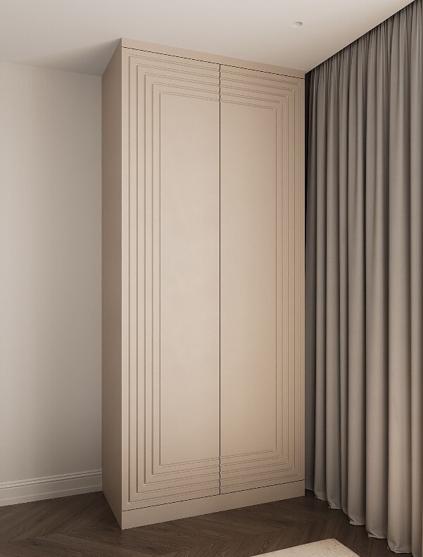 Детальное фото фрезеровки на матовом фасаде Тиволи