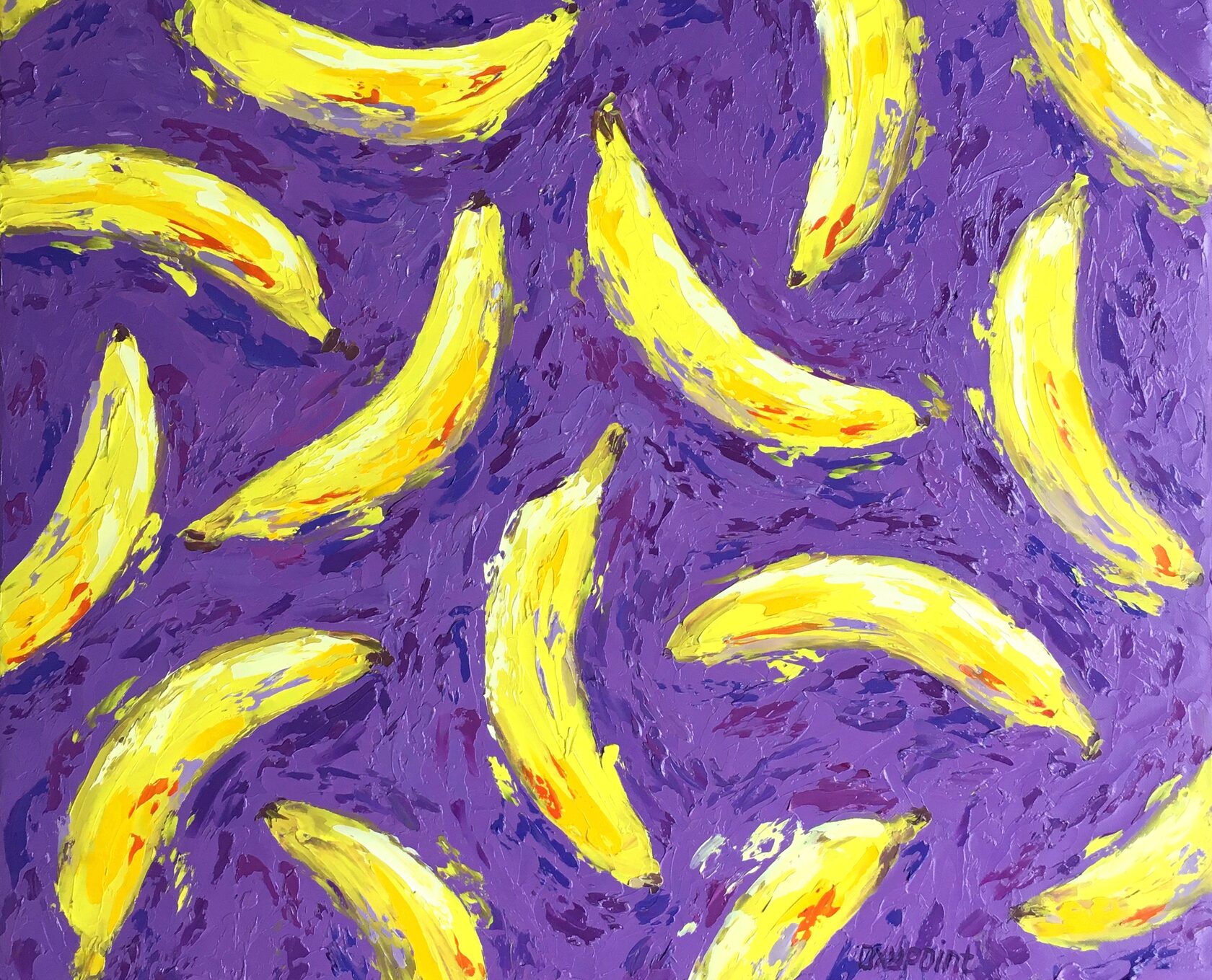 pop art bananas painting