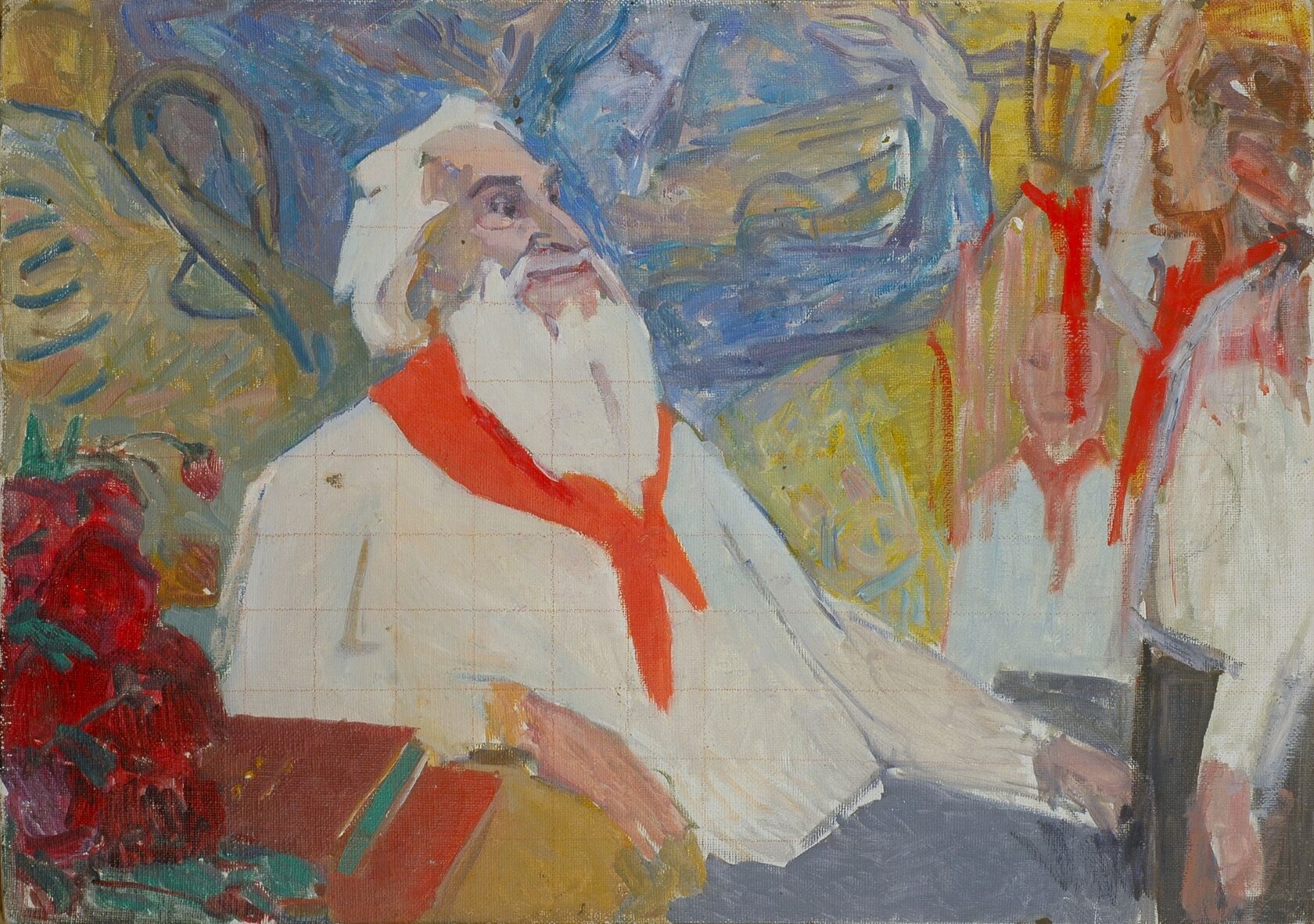 Решетников Ф.П. Пионеры у Конёнкова. 1960-е