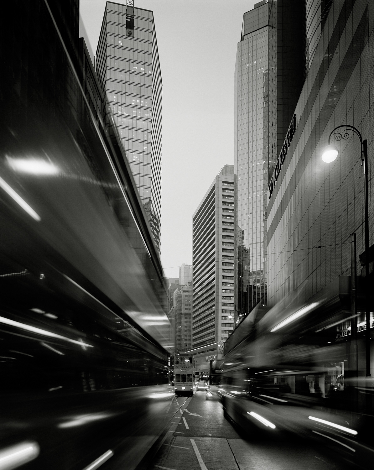 City Lights. Hong Kong. 2007. BW Negative 4×5 inch.