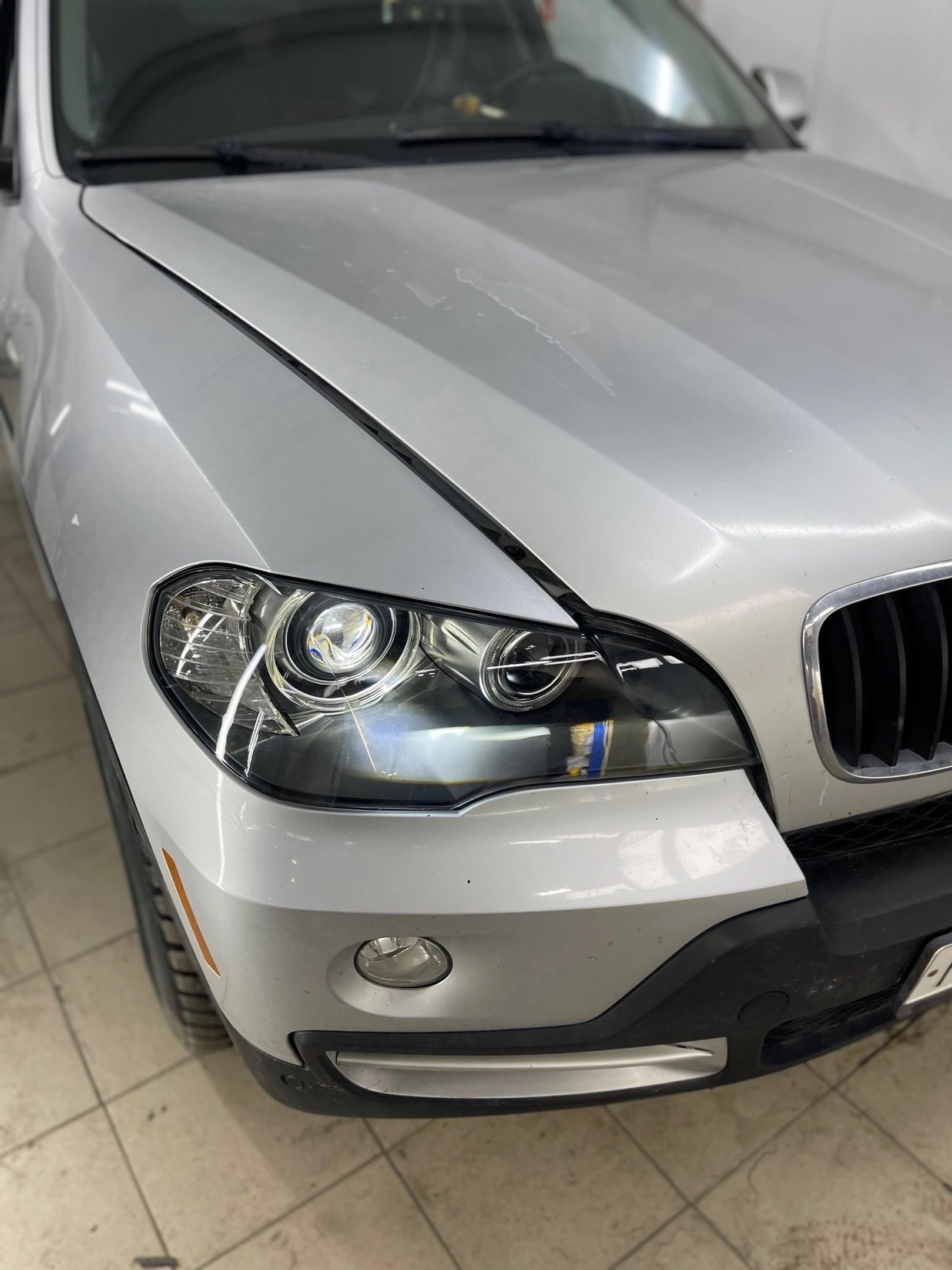 BI-LED линзы в BMW X5 E70