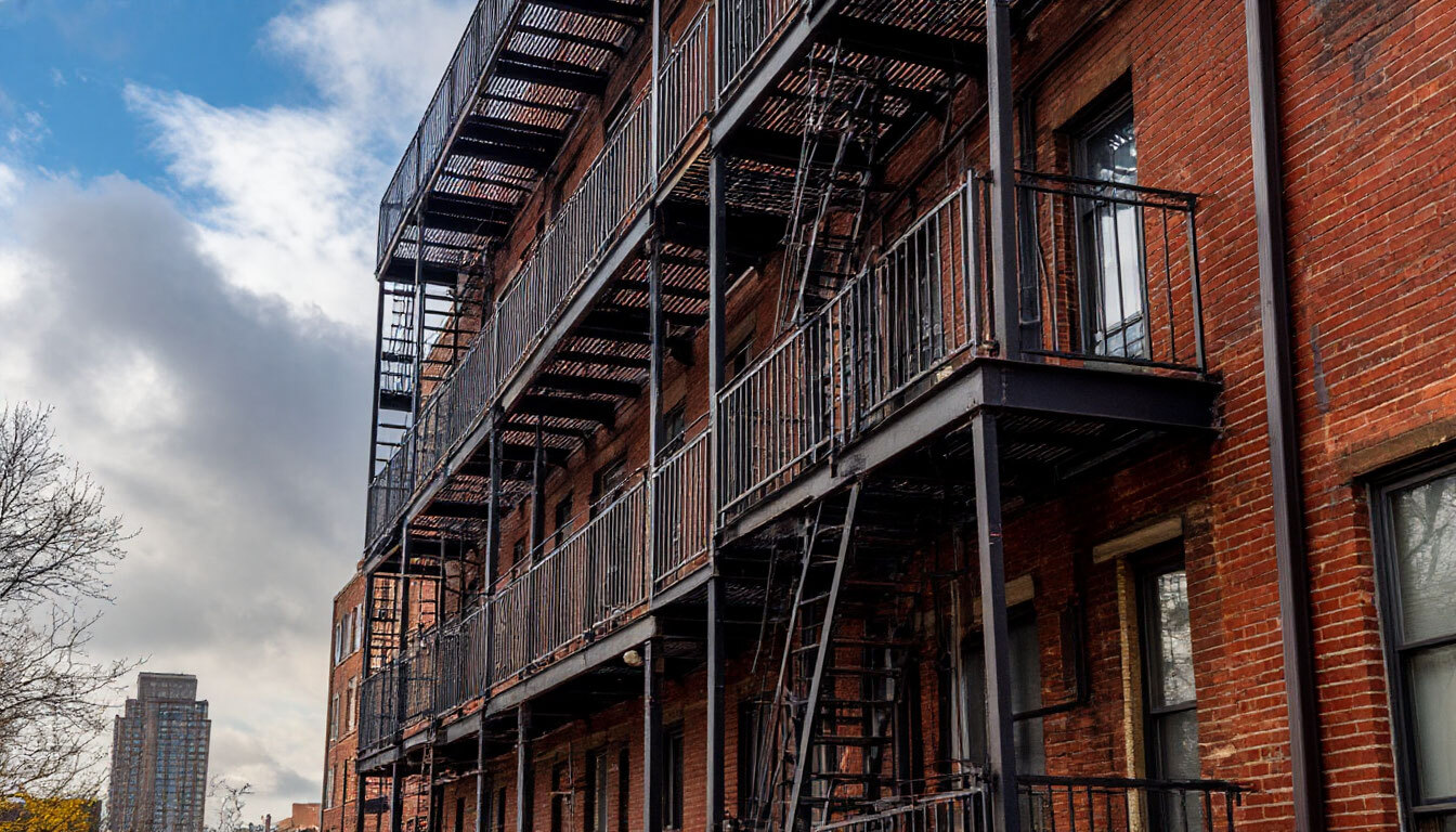 Испытание пожарных лестниц зданий