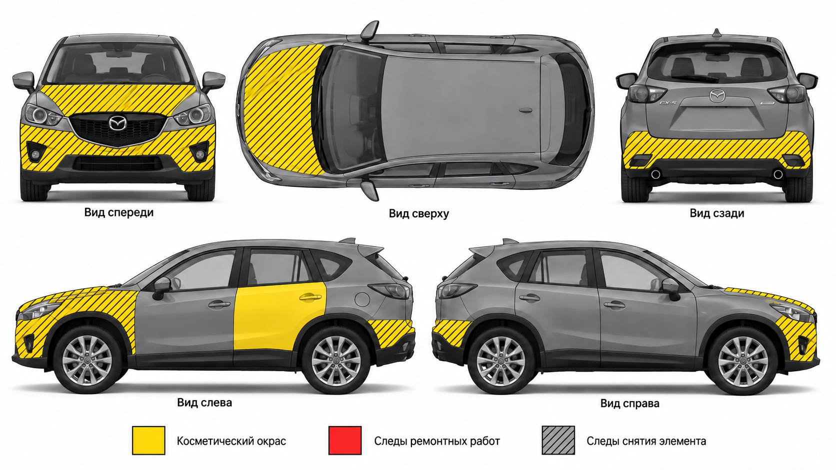 Карта ЛКП Mazda CX-5