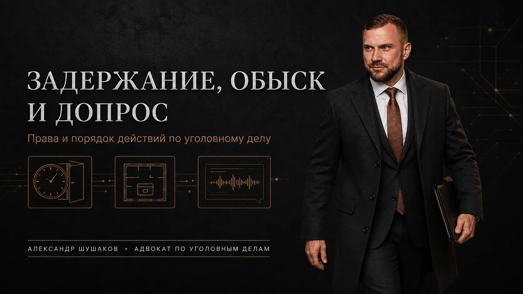 Задержание, обыск и допрос по уголовному делу