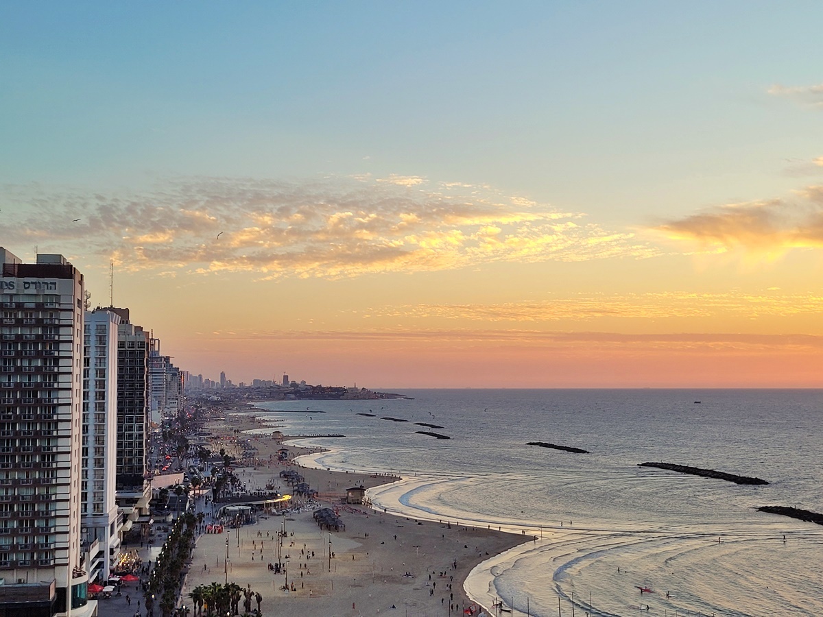 Тель-Авив - золотой закат. Вкусный Израиль.