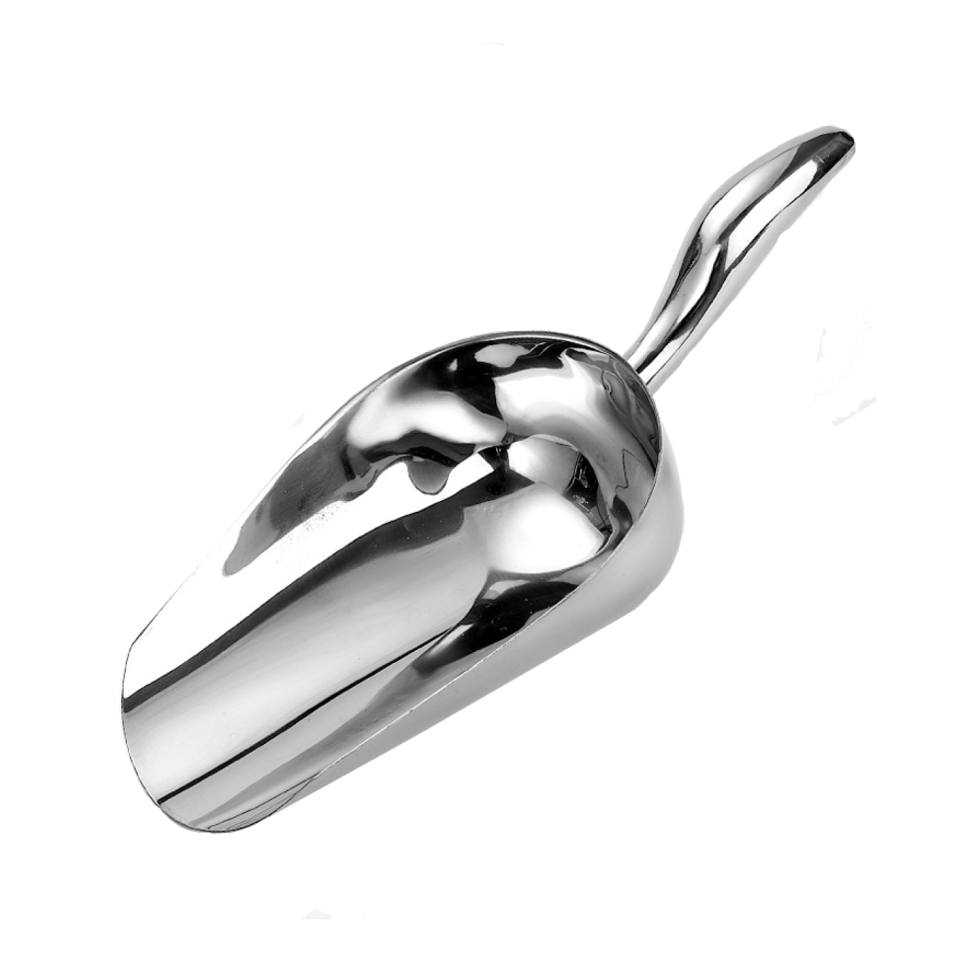 Совок для льда с изогнутой ручкой сталь 250 мл.