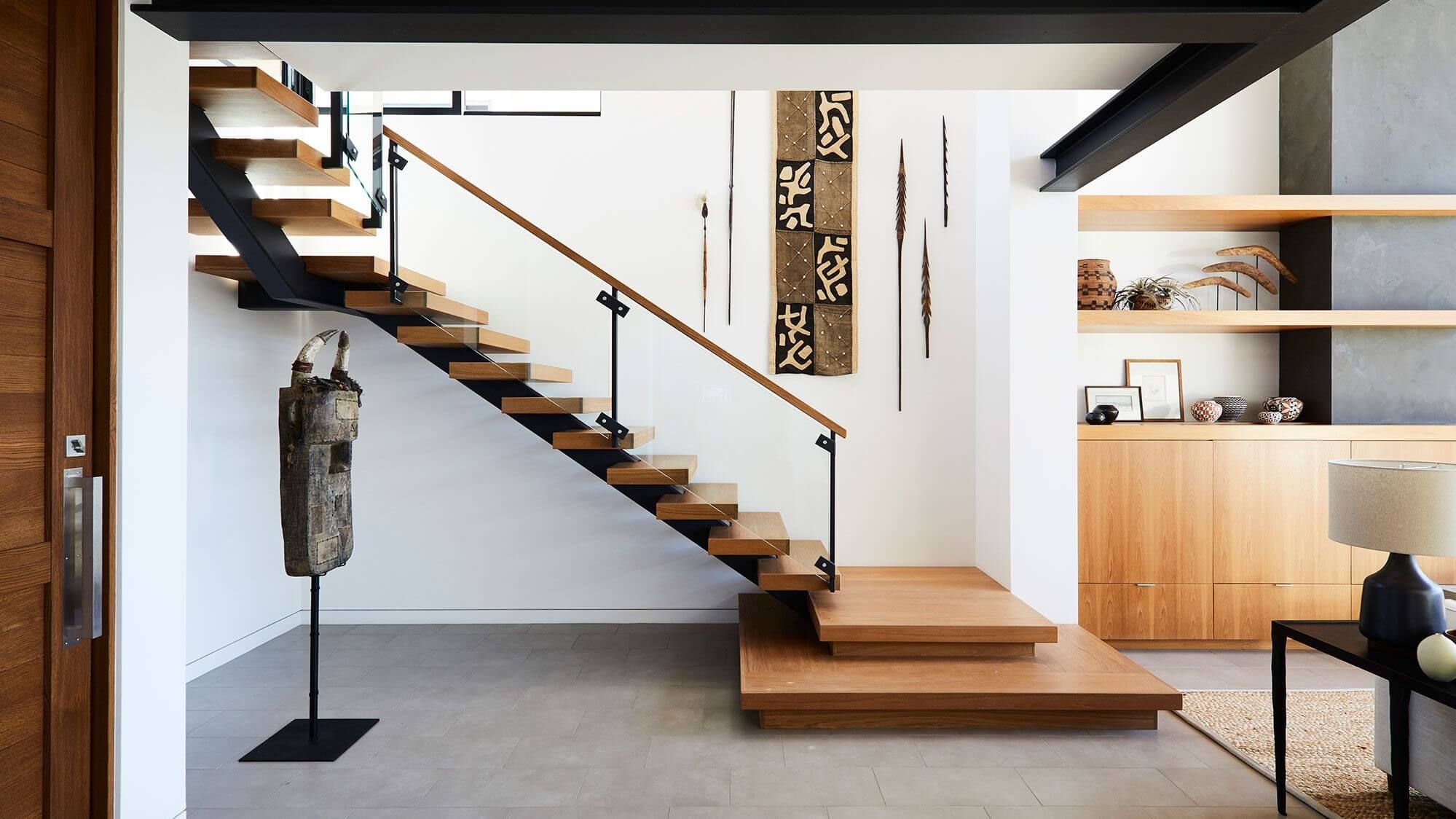 Дизайнерские лестницы для дома (75 фото)