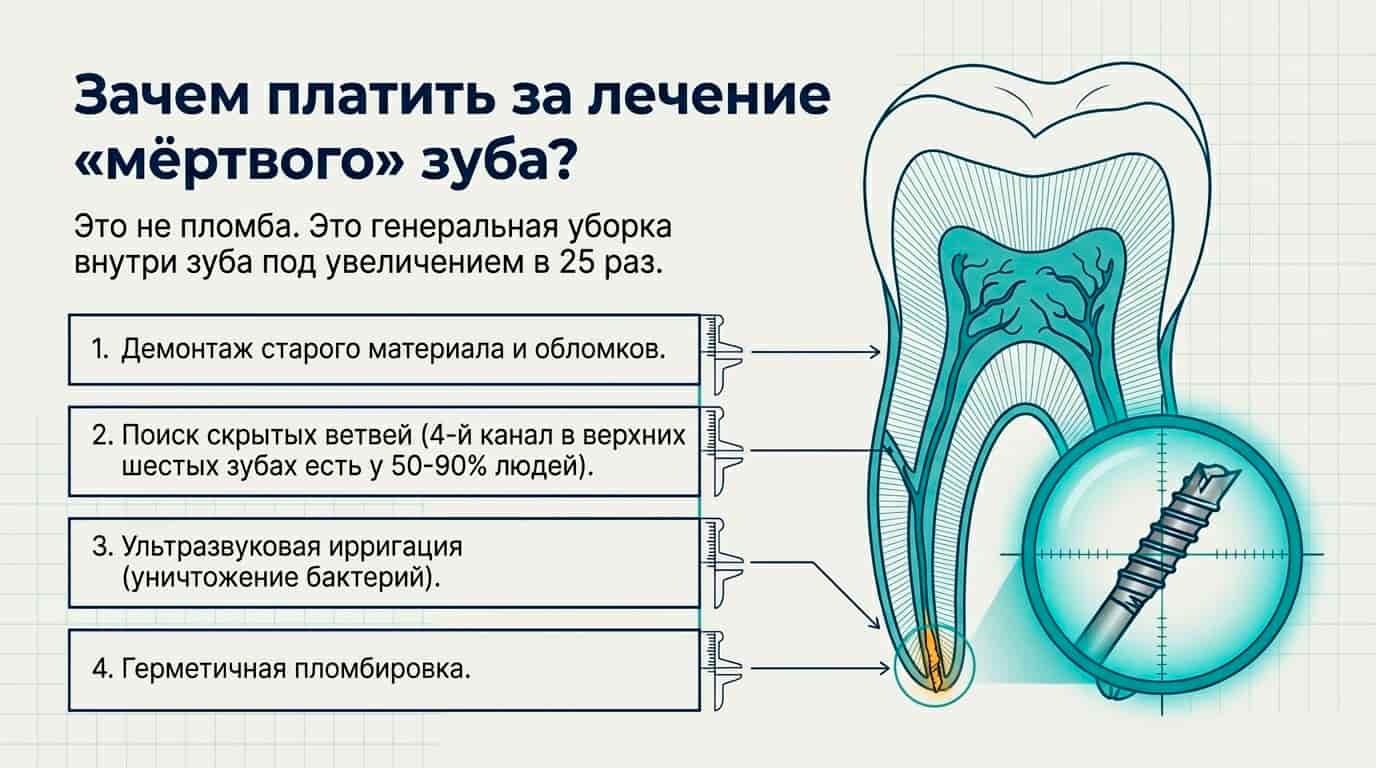Как перелечивают каналы? 