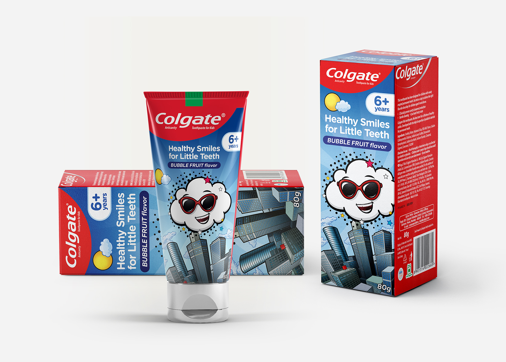 Упаковка зубной пасты для детей Colgate