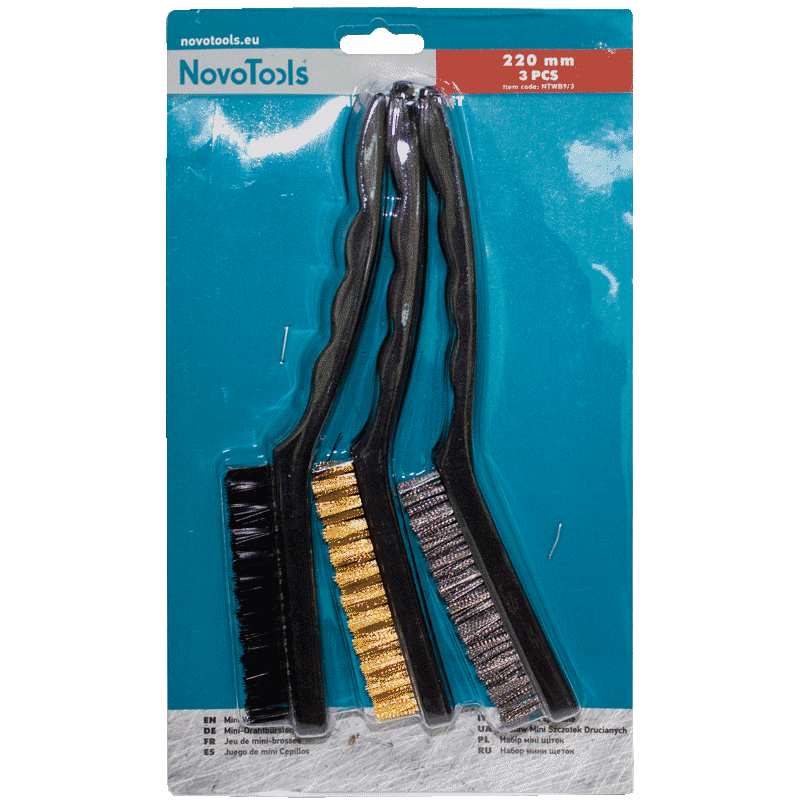 Wire brushes for metal - hand, drill, angle grinder NovoTools