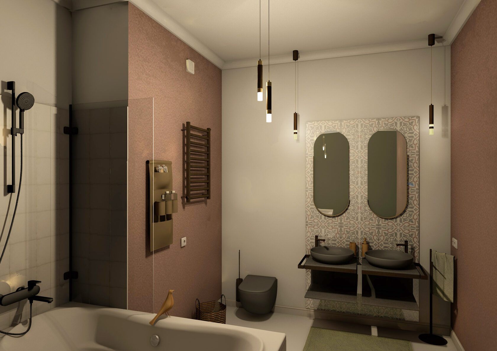 визуализация ванная