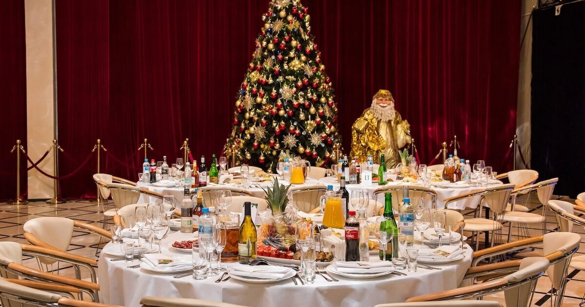 Новогодний банкет в отеле Москвы 2026, шоу программа и ужин