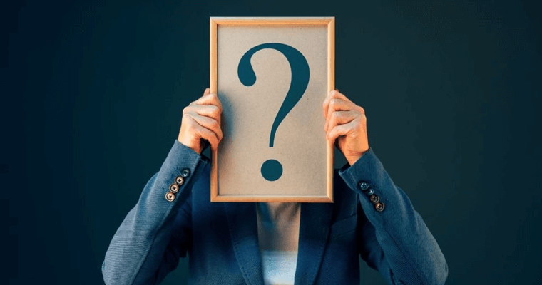 знак вопроса в рамке